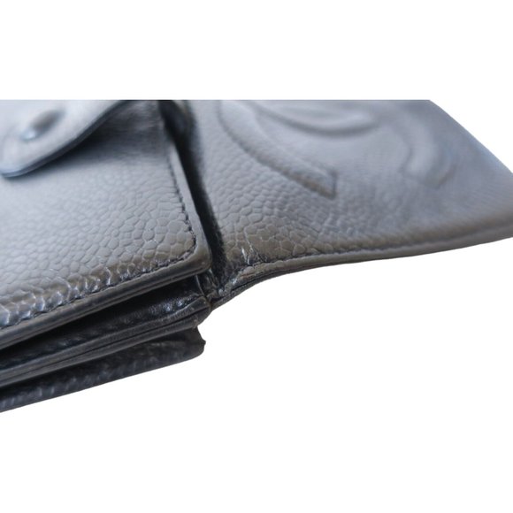 353119F V Chanel Wallet Black CC Caviar Leather - Picture 7 of 10